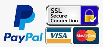 PayPal and card payments accepted over SSL secured connection
